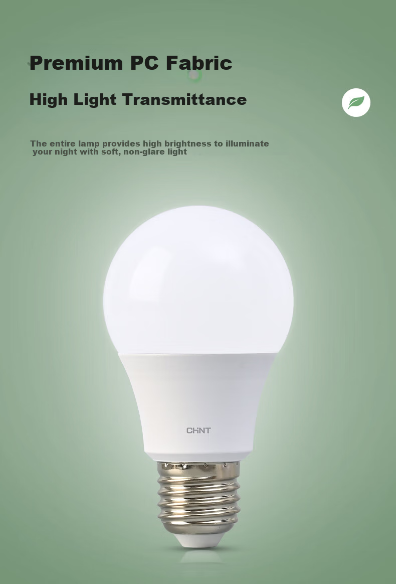 CHNT LED Bulb, Energy-Saving Lamp, E27 Screw Base, for Home And Commercial Use, High-Power Light Source, 9W Cool White Globe Bulb 6