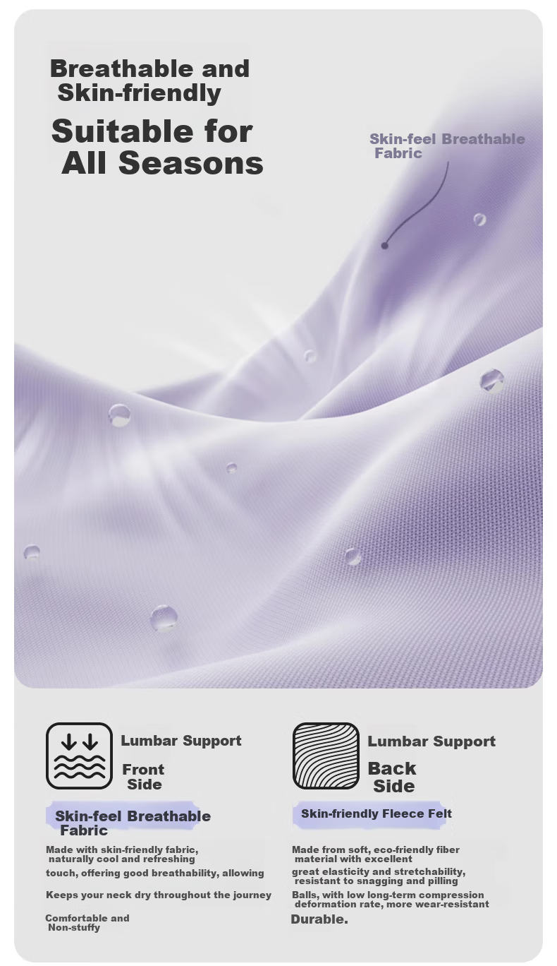 Yalu Office Lumbar Support Cushion Backrest Waist Support Seat Headrest Neck Protection Set 8