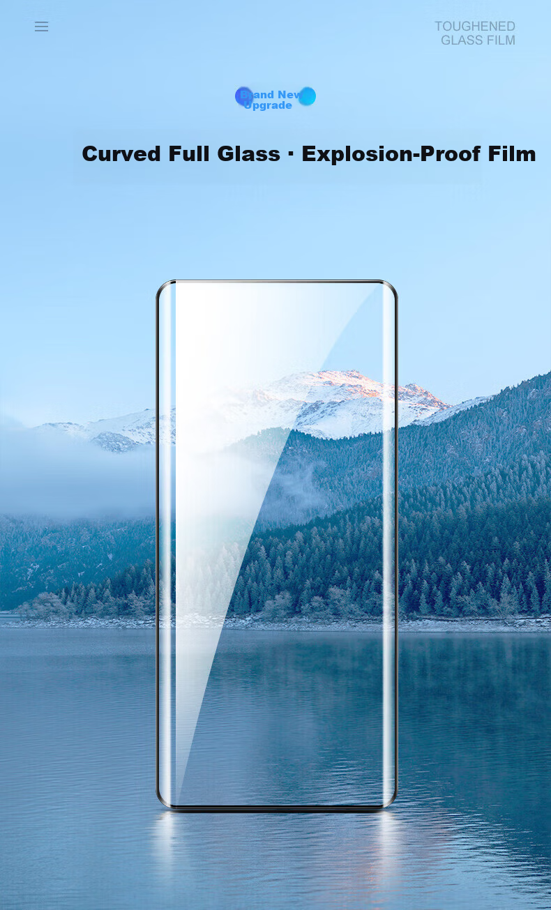 Baosou [Damage Compensation] Tempered Glass Screen Protector for Vivo X100/Vivo X100 Ultra/sUltra Curved Full Screen HD Anti-Scratch Anti-Fingerprint Film 1