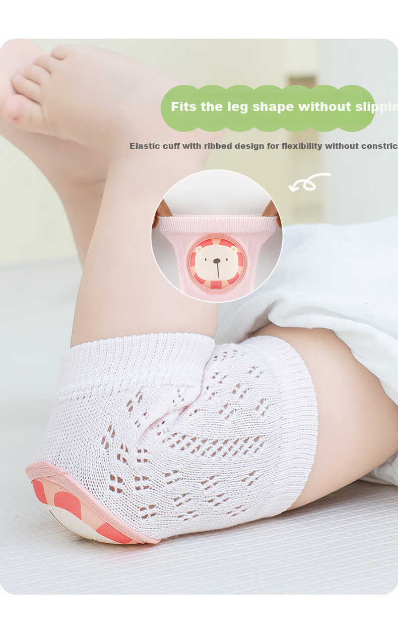 Baby Crawling Knee Pads Summer Thin Toddler Walking Knee Elbow Protectors Anti-Fall Safety Gear 7