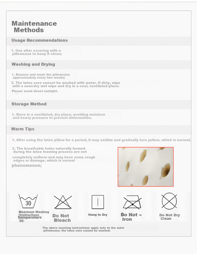 FUANNA Thai Imported Natural Latex Pillow, Antibacterial Fabric Wavy Breathable Adult Cervical Pillow Core Gift 60*40cm 20