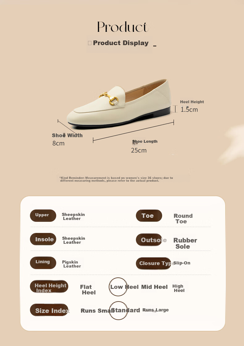 BataBata Women's Loafers 2026 Spring Simple Daily Commuting Lambskin Flats 17526AA6 7