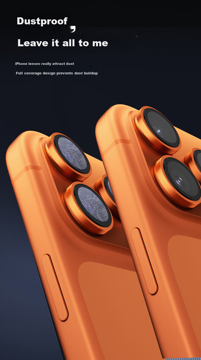 Torras [Schott Glass Substrate | AR Anti-Reflective] Compatible with iPhone 17 Pro Max Camera Lens Tempered Protective Film 3-Pack [Starry Orange] 11