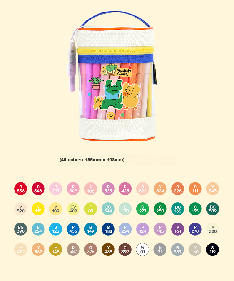 GRASP Soft Tip Acrylic Markers 36 Colors Large Capacity Layerable Watercolor Pens Skin-Friendly Washable Graffiti Drawing Pens Kindergarten Art Children Outdoor Sketching Essentials 21
