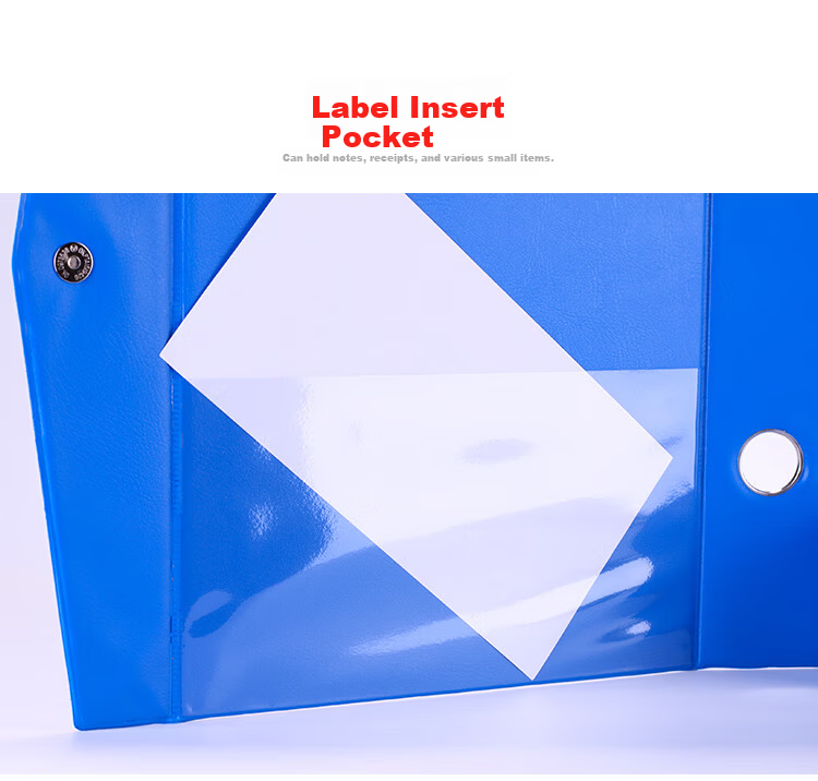 COMIX 68mm Durable Magnetic PVC Thickened File Box Document Box A4 Storage Box Office Stationery Blue EA1014 8