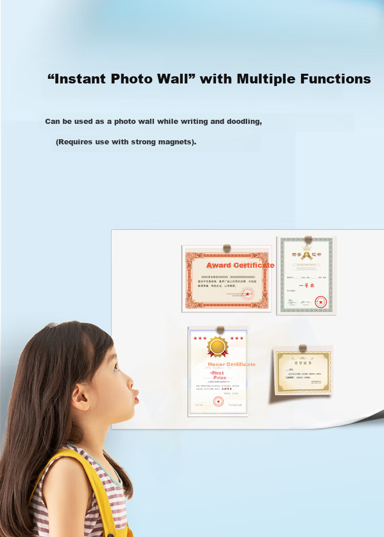 AUCS 50x100cm Soft Whiteboard Wall Sticker Magnetic Writing Board Blackboard Magnetic Wall Sticker Refrigerator Sticker Removable Non-Damaging Wall Home Kids Student Office Meeting Teaching Whiteboard 5