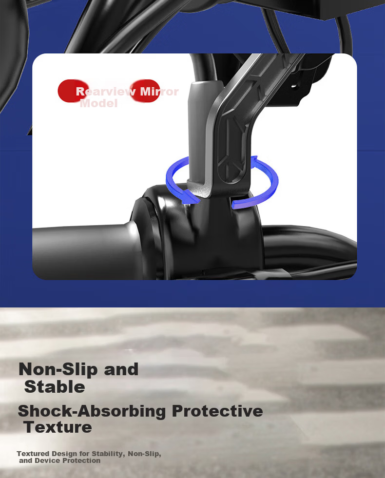 40,000km Electric Bike Phone Navigation Mount Electric Motorcycle Delivery Rider Cycling Sunshade Rain Cover Small Helmet Handlebar Model 13