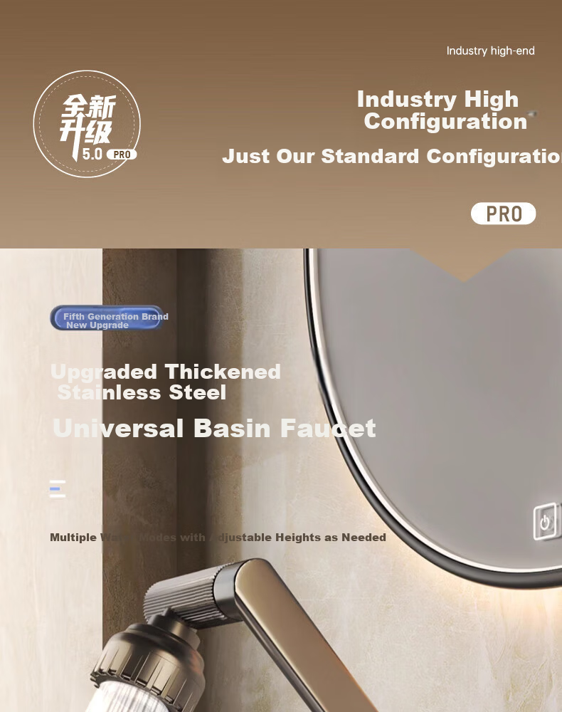 Baihan Faucet Basin Washbasin Faucet Bathroom Hot and Cold Two-in-One Mechanical Arm Basin Faucet 1