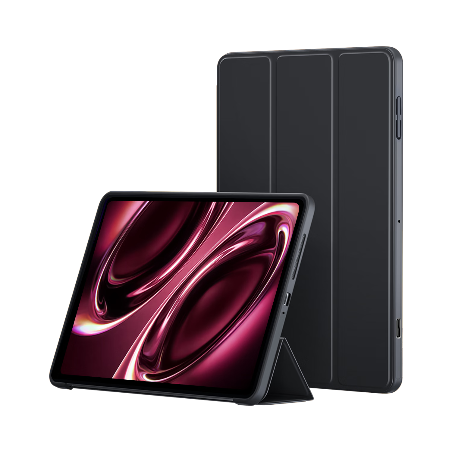 BIAZE Compatible with 2026 Redmi K Pad2 Case, Redmi Tablet 8.8-inch Full Coverage Tri-fold Stand Slim Shockproof Cover PB638-Black