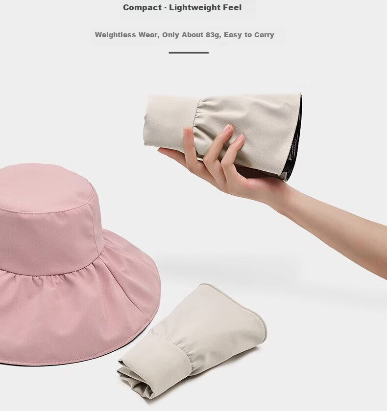 Jingtang Jingpin 2026 New Women's Sunshade Hat Spring Summer UV Protection Japanese Style Fisherman Outdoor Sun Hat 5