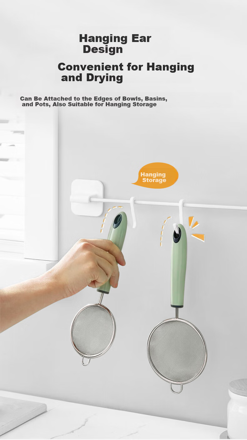 Baoshi Baby Food Strainer Filter Soy Milk Sieve Egg Tart Liquid Filter Stainless Steel Baking Tool Household 5