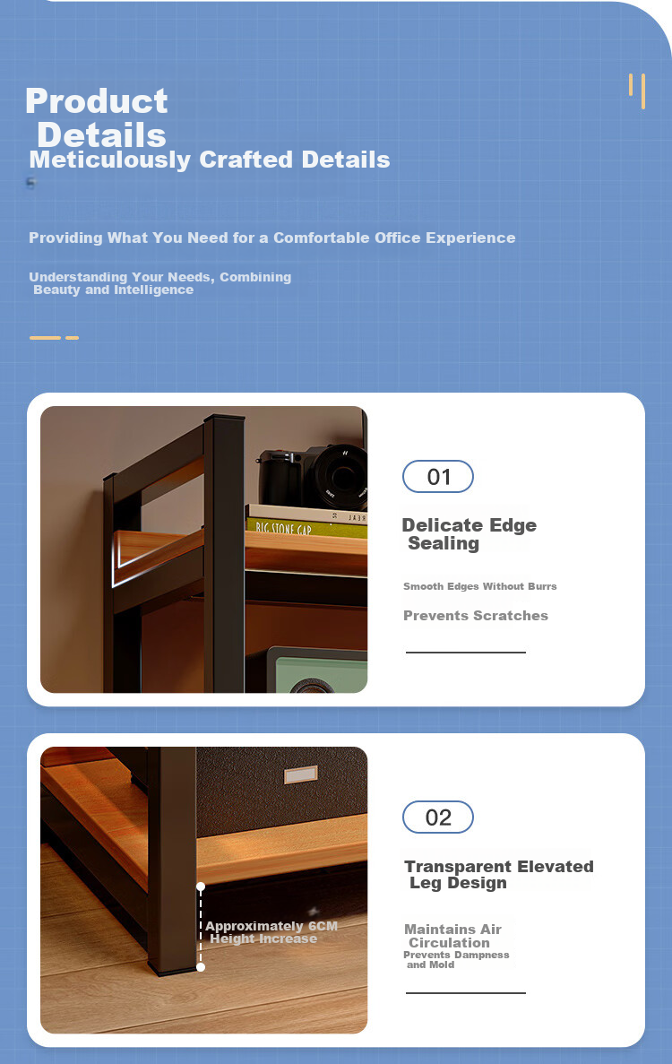 MSFE Steel Bookshelf Storage Rack Floor-standing Wall-mounted Multi-layer Display Shelf Six-tier 80*32*190cm 13