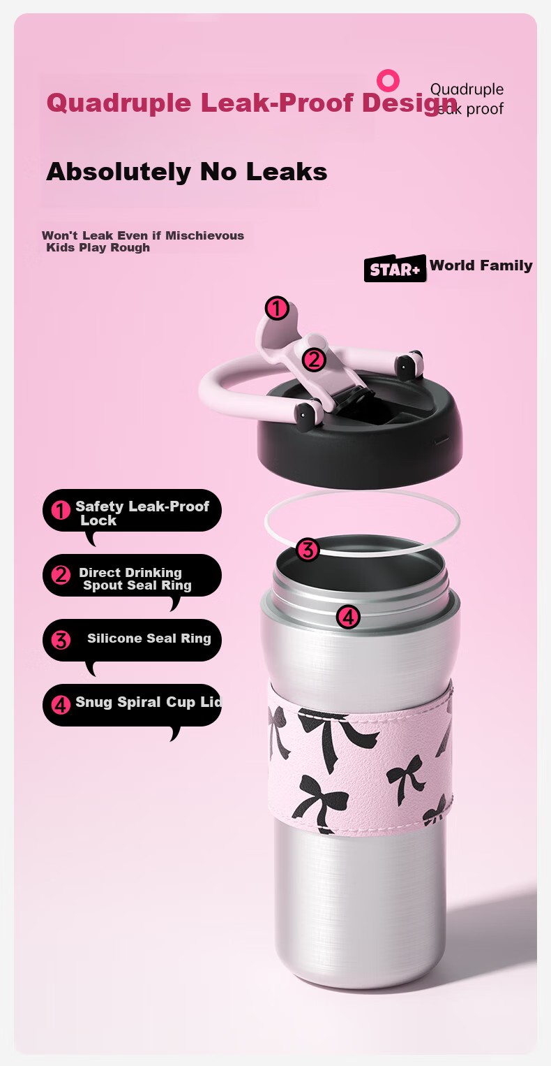 Shijia Large Capacity Insulated Water Bottle for Women High-Value Ceramic Liner Portable Coffee Cup Office Desktop Mug 10