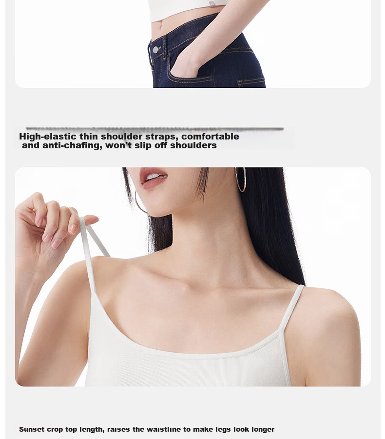 Half-Training Camisole with Chest Pad, Backless Bra, Integrated Inner Wear and Outer Wear, Cloudy Gray, Size S 25