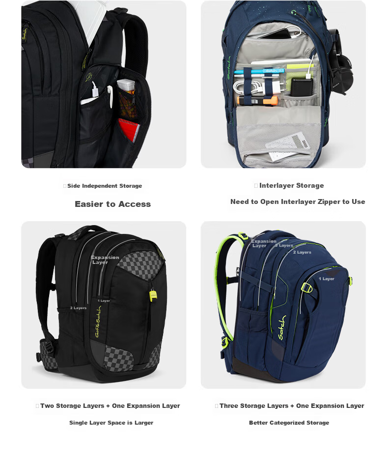 Got Ya Satch, Gosa Chi Middle School And High School Student Lightweight Backpack with Large Capacity And Spine Protection, Double Shoulder Bookbag 13