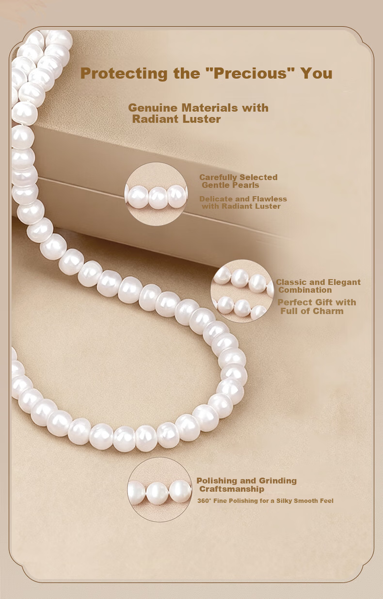 Zhenshangyin Chinese Gold Mother's Style Hetian Jade Pendant Silver Necklace for Women, Birthday Gift 2026 Practical Present for Mom S925 4