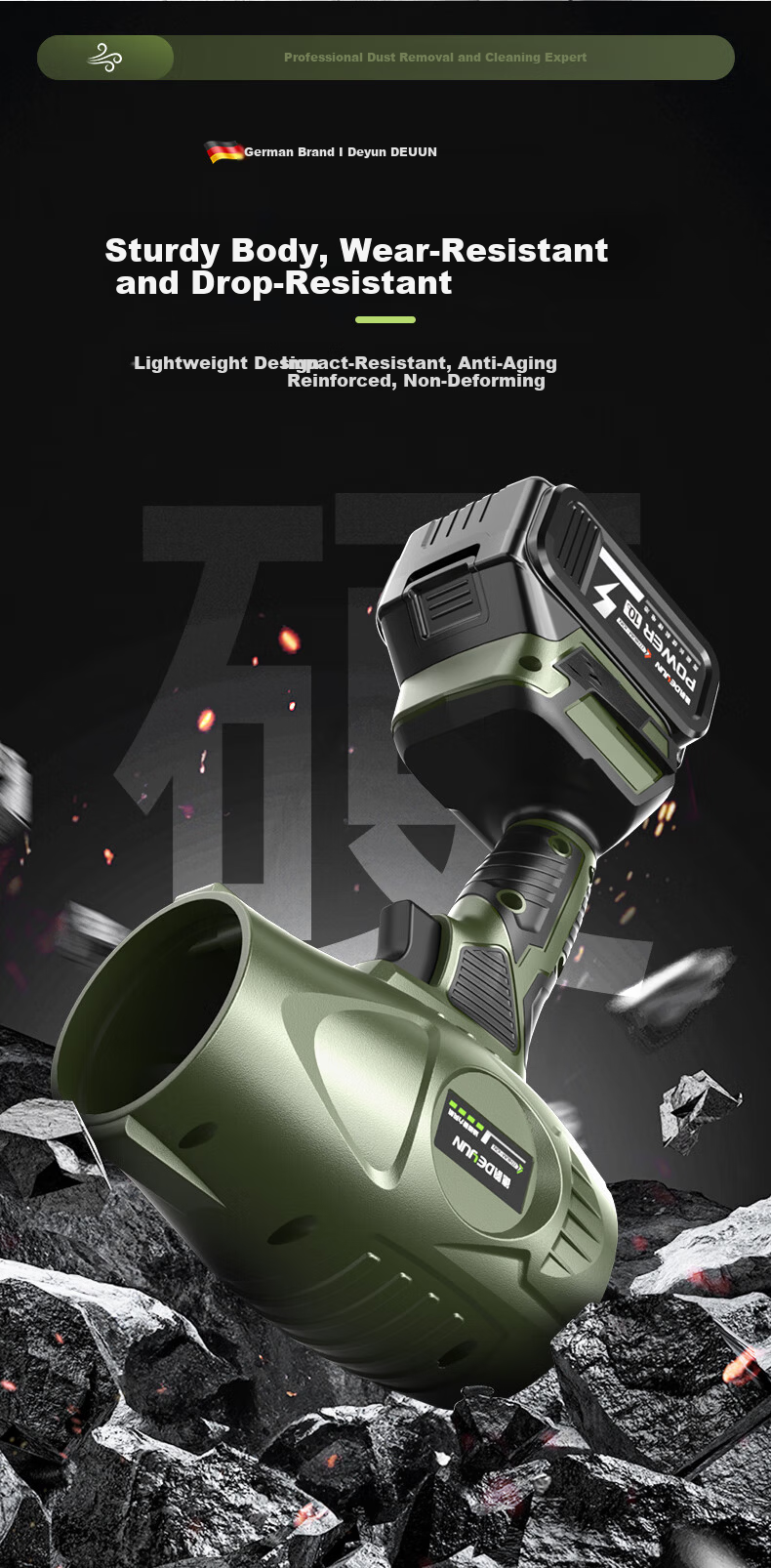 Deyun High-Power Turbo Fan High-Speed Blower Industrial Dust Removal Strong Wind Blower 9