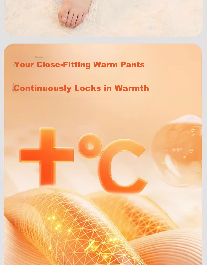 MiiOW 550g Camel Wool Thermal Pants Women's Winter Fleece Thickened Camel Hair Pants Extra Thick Cold-Resistant Inner Wear Cotton-Lined Leggings 3