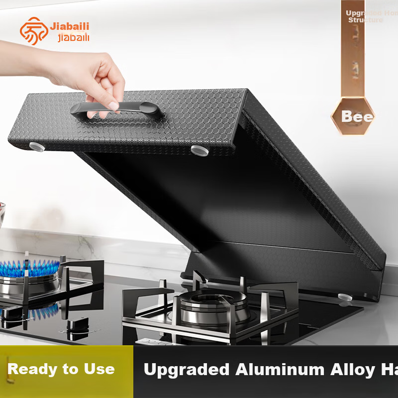Jiabaili Gas Stove Cover Kitchen Storage Rack Gas Stove Shield Induction Cooker Stand Countertop Pot Holder