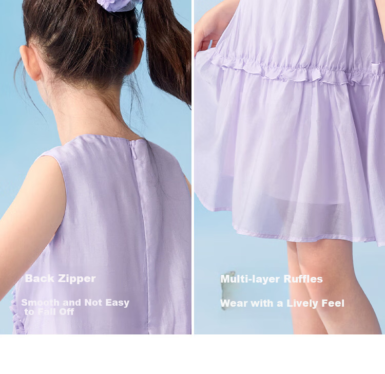 Balabala Kids Sleeveless Dress 2026 Summer Big Kids Children's Day Gift Girl Princess Dress Sweet 7