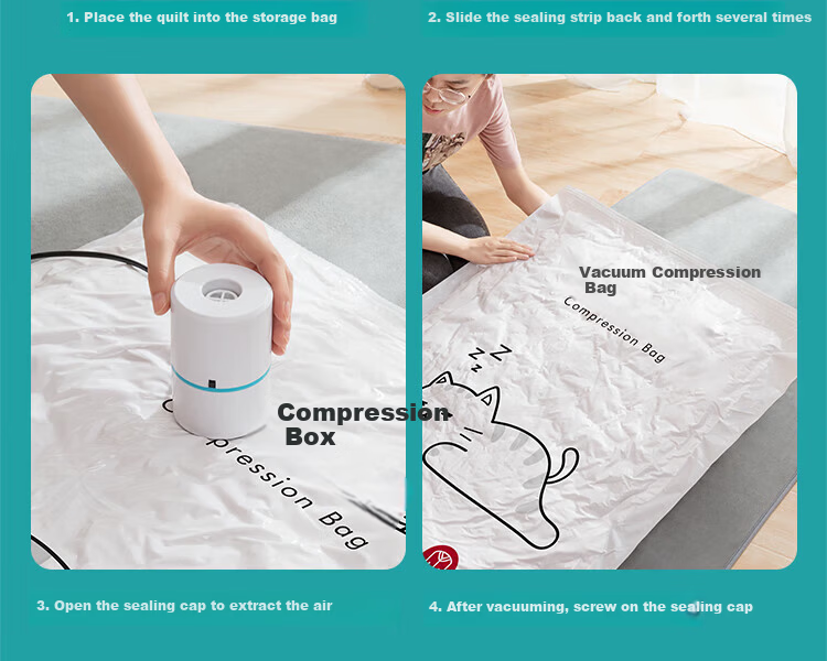 Antu Vacuum Compression Storage Bags for Clothes with Electric Pump, Air Extraction Bags for Quilt, Cotton Quilt, Down Jacket Sealing and Packing Bags 23