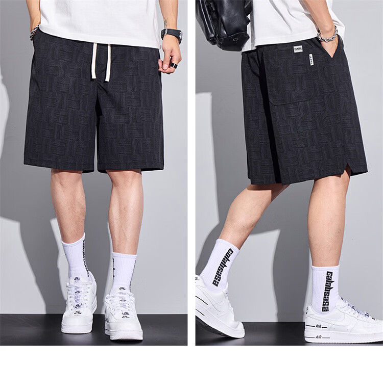 MARK FAIRWHALE Men's Summer Casual Loose Fit Breathable Thin Five-Point Shorts Sports Pants 7