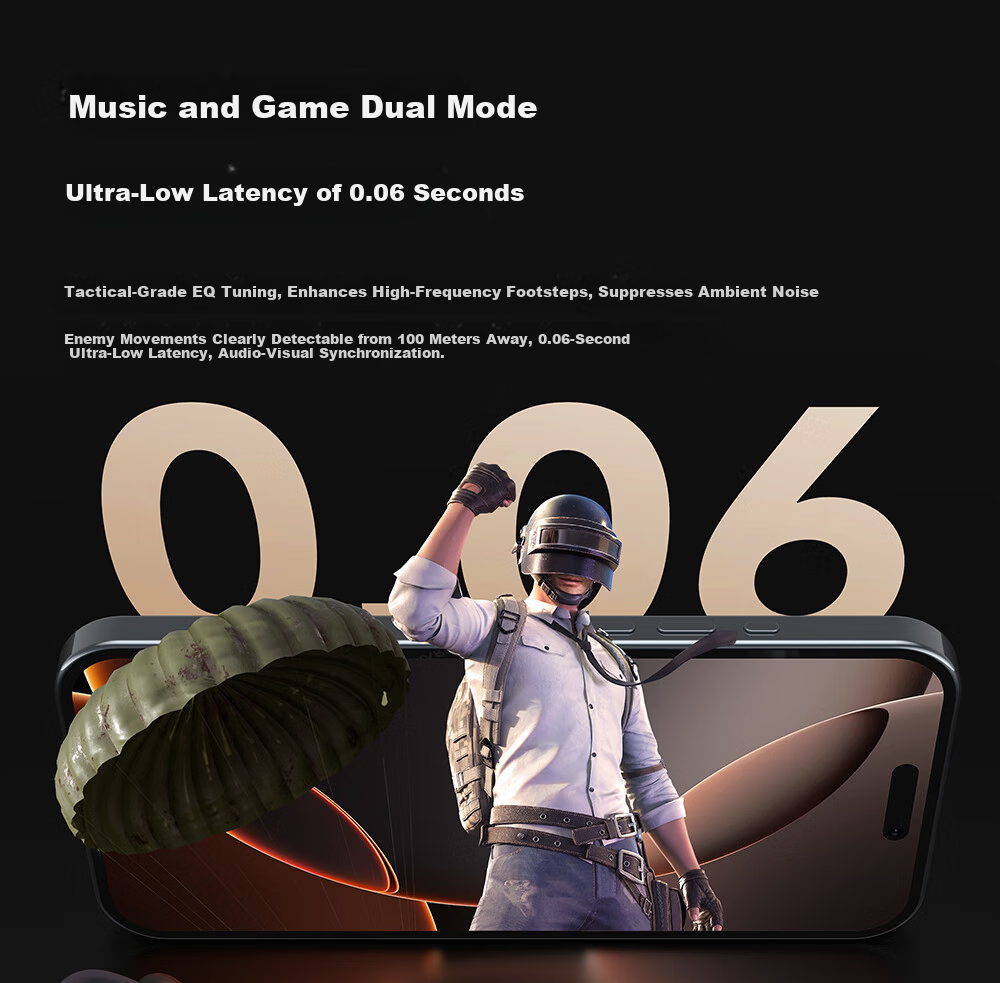 Black Shark Fengming Clip-on Bluetooth Earphones [National Subsidy] Open Wireless Running Sports Call Noise Cancelling Non-In-Ear Compatible with Huawei Xiaomi Apple iPhone 17 13