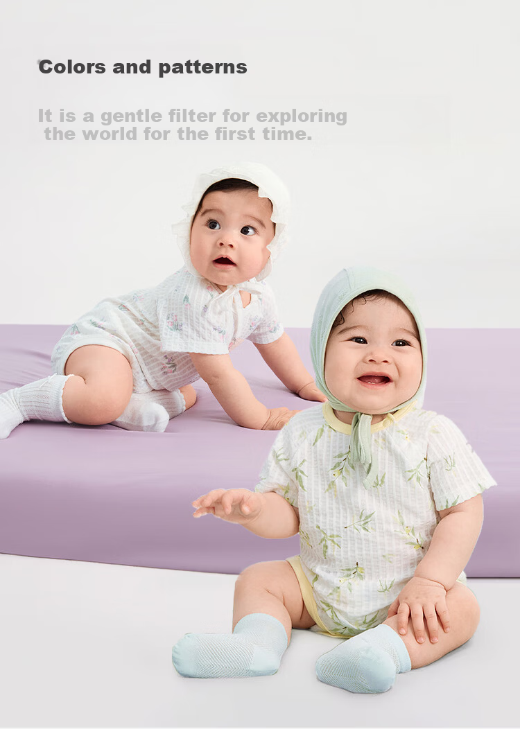 Balabala [balaOne] Baby Triangle Shirt Infant Romper 2026 Two-Piece Set Fresh Fashion 6