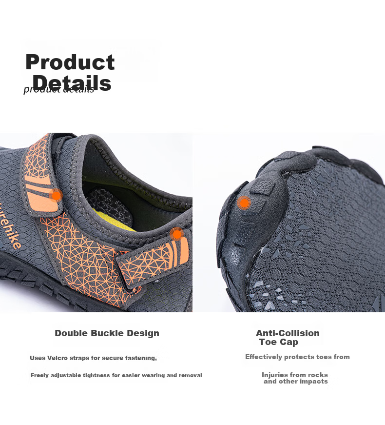 Naturehike Men's Beach Water Shoes Women's Outdoor Rafting Sandals Quick-Dry Abrasion-Resistant Cut-Resistant Diving Tide-Pooling Shoes 8