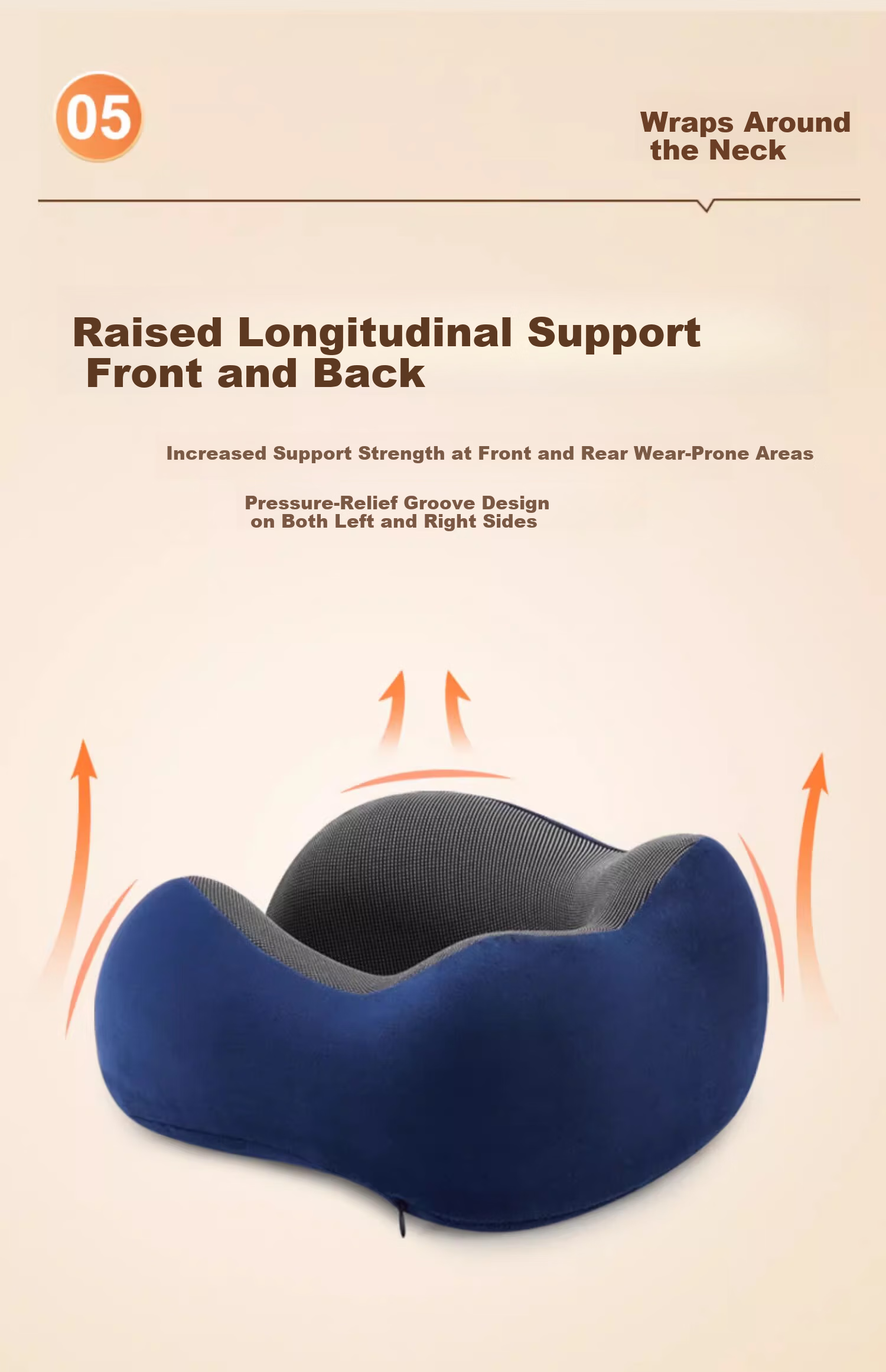 Jingmao U-Shaped Neck Pillow Nap Pillow Travel Cervical Pillow Office Car Airplane Neck Support Pillow 18