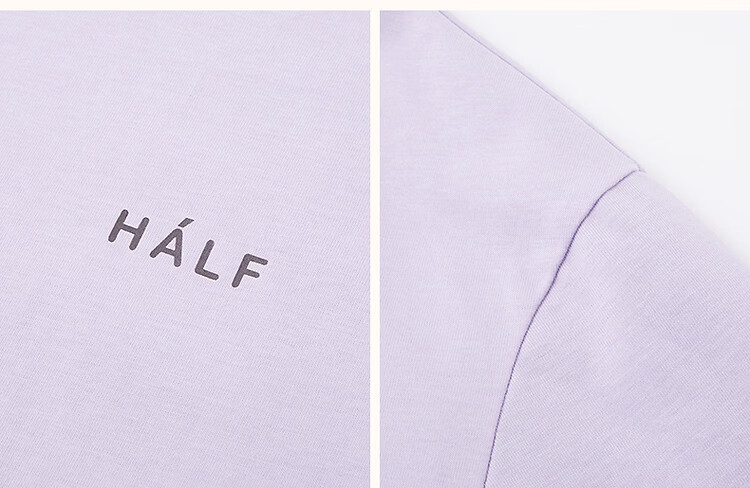 Demana [Comfort 180G Pure Cotton] Summer Simple Style Letter Print Loose Fit Women's 5-Sleeve T-Shirt 36