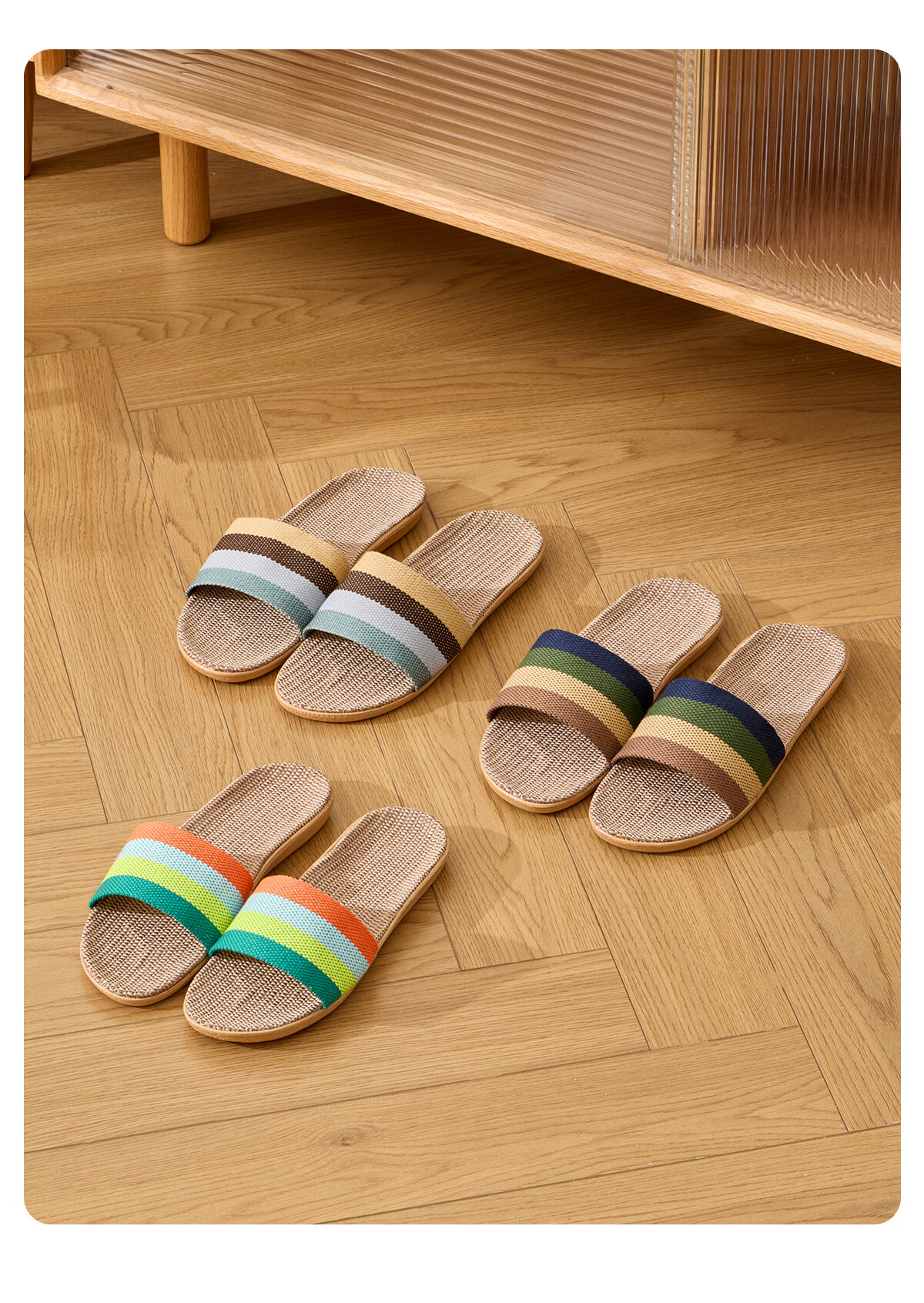 Lidania Linen Slippers Women Summer 2026 New Indoor Home Cotton Linen Floor Ladies Couple Cool Slippers 12