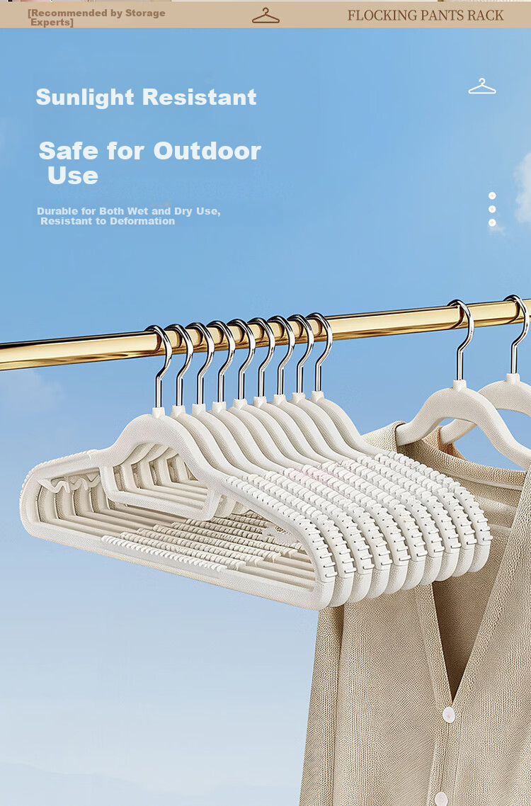 JEKO&JEKO Household Clothes Hanger Non-Slip No-Trace Drying Rack Wardrobe Hanging Hanger Dormitory Student Clothes Drying Rack 4