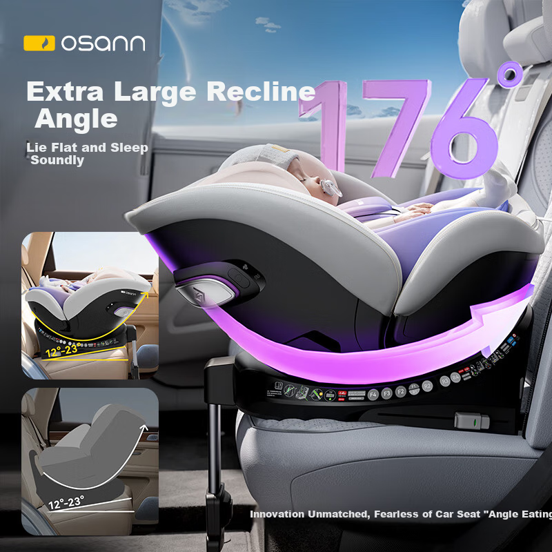 Osann Nebula 2nd Generation German Child Safety Seat 0-4-7 Years Infant Car Seat Reclining Smart Ventilation