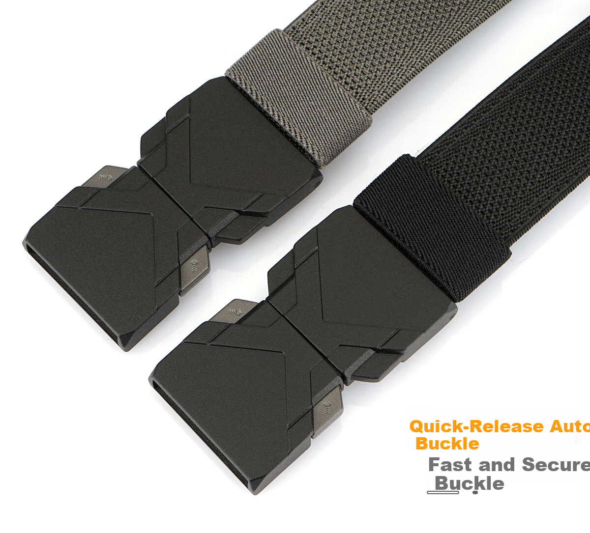 Aoweimei Tactical Elastic Belt Men's New Outdoor Quick-Release Buckle Canvas Nylon Woven Stretch Waist Belt 11
