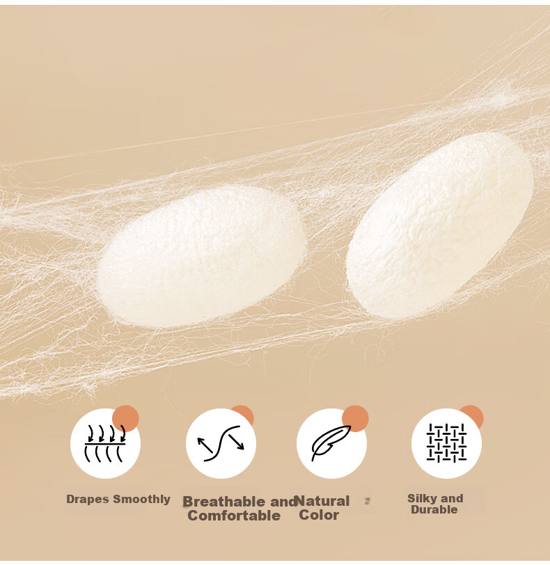 Boyang Home Textiles 100% Silk Quilt Baby-Friendly A-Class Cotton Antibacterial Silk Spring and Autumn Quilt Core Approx. 4.1 Jin 200*230cm 4