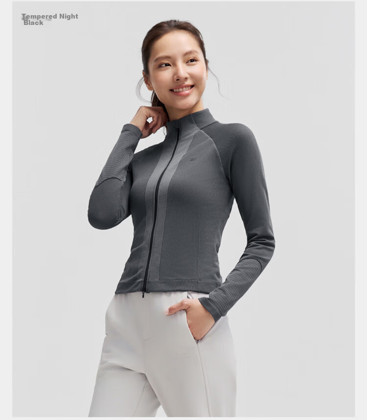 Beneunder Women's Half-Zip Slim Fit Sports Jacket Autumn Winter Breathable Quick-Dry Running Fitness Long Sleeve Warm HE004 23