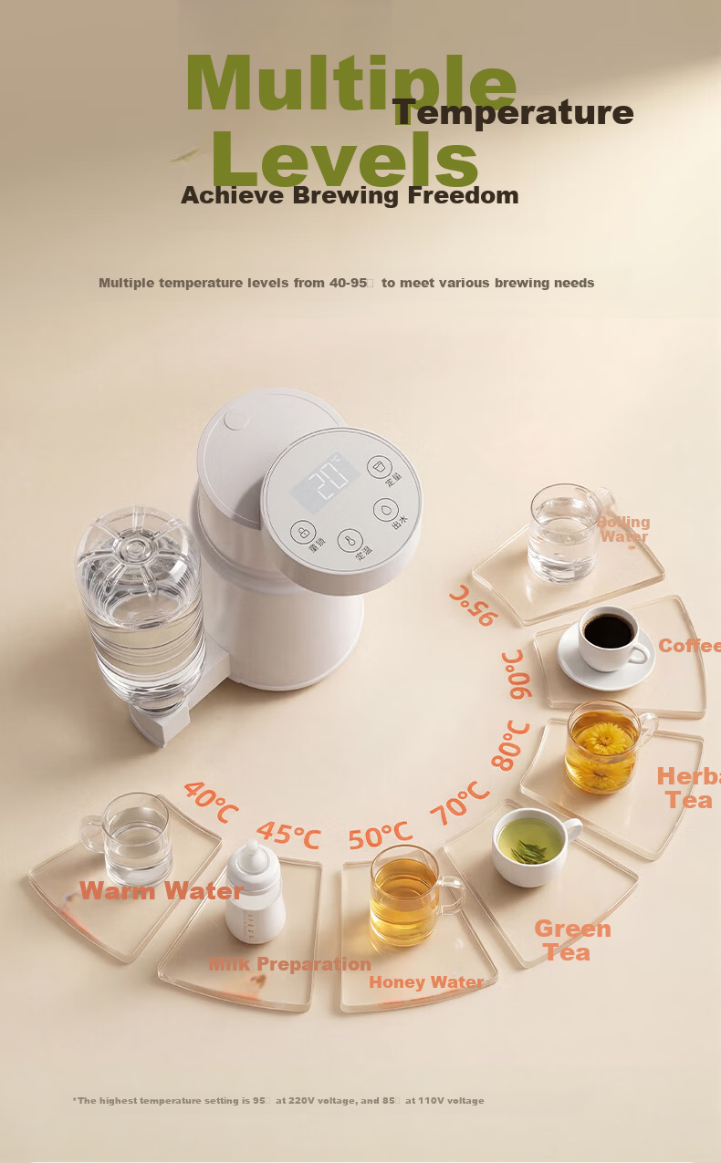 Midea [Price Protection 618] Portable Instant Hot Water Dispenser, Compact Household Electric Kettle, Travel-Friendly Foldable Portable Electric Kettle, Touch-Controlled Rapid Heating for Global Voltage 13
