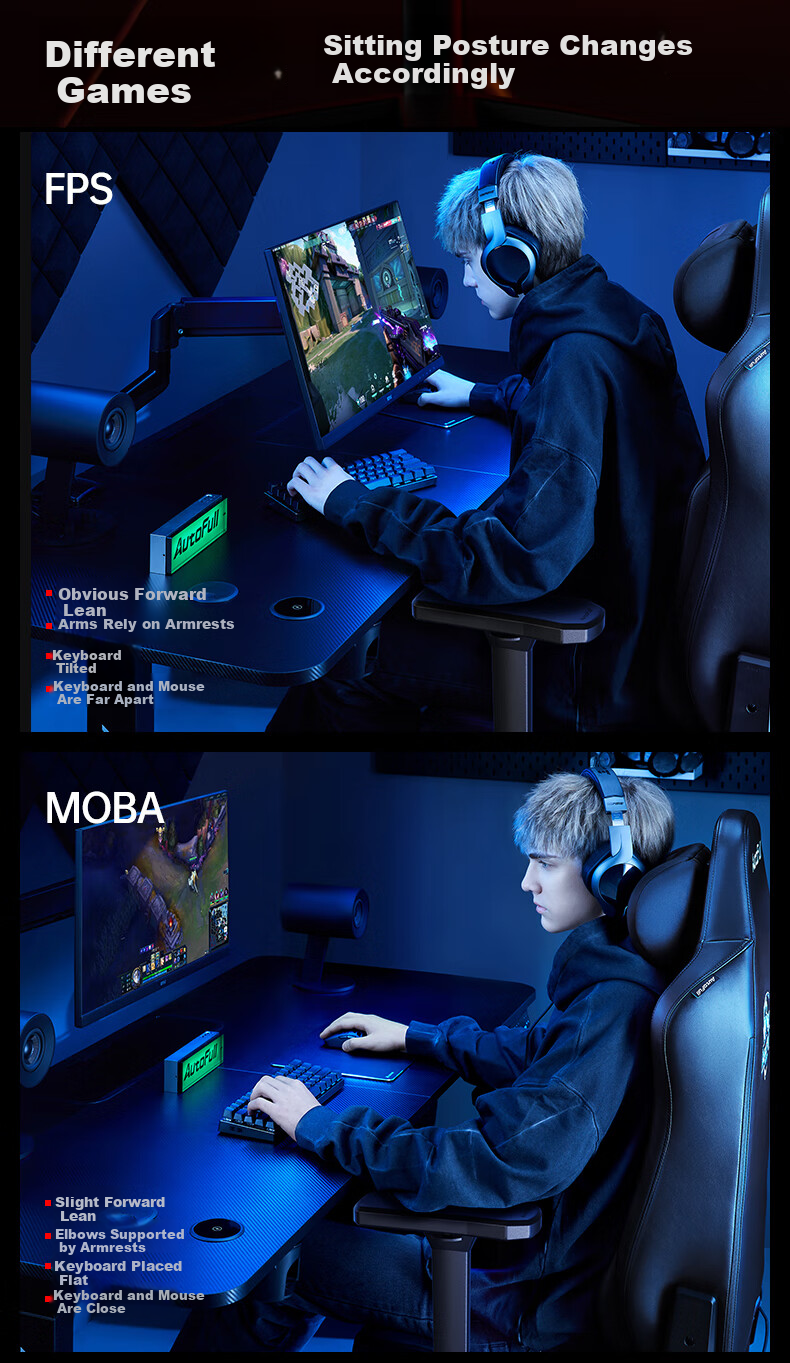 AutoFull [Recommended by NiKo] M6 Ventilated Gaming Chair, Ergonomic Chair, Computer Chair, Office Chair, Gaming Chair 6