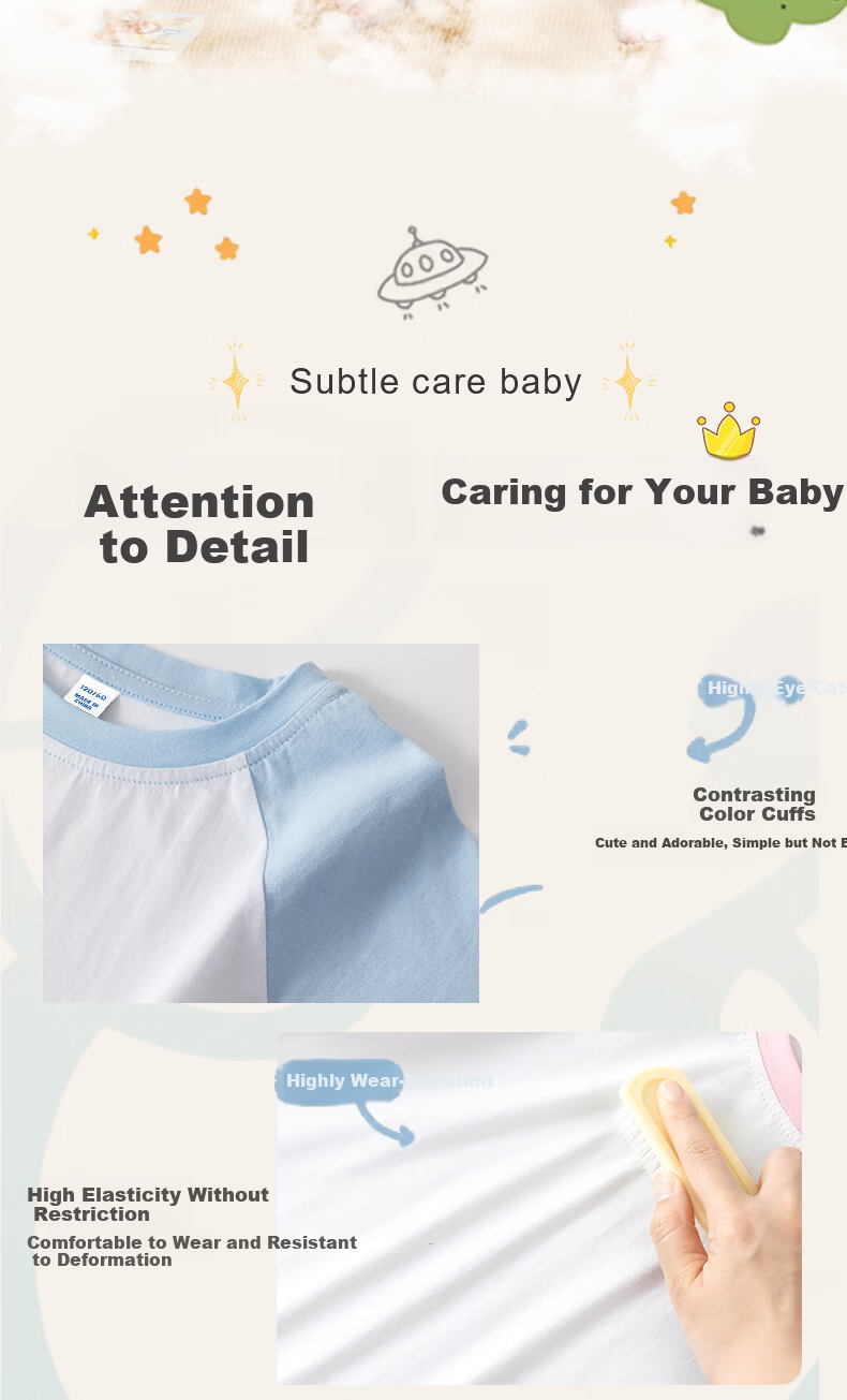 Piggy Banner Boys' Summer Cotton Short Sleeve Pajama Set 2026 New Girls' Lightweight Breathable Homewear 4
