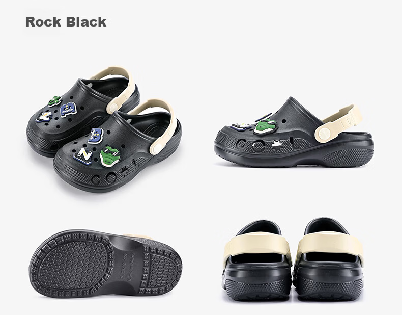Balabala Kids Summer Clog Sandals Girls Outdoor Cartoon Bath Slippers Boys Home Large Kids Beach Shoes 12