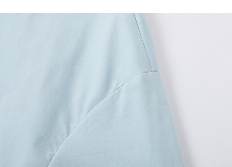 Demana Oxygen Pure Cotton Summer Simple Style Round Neck Irregular Hem Loose Slimming Concealing Shirt for Women Premium Feel 7