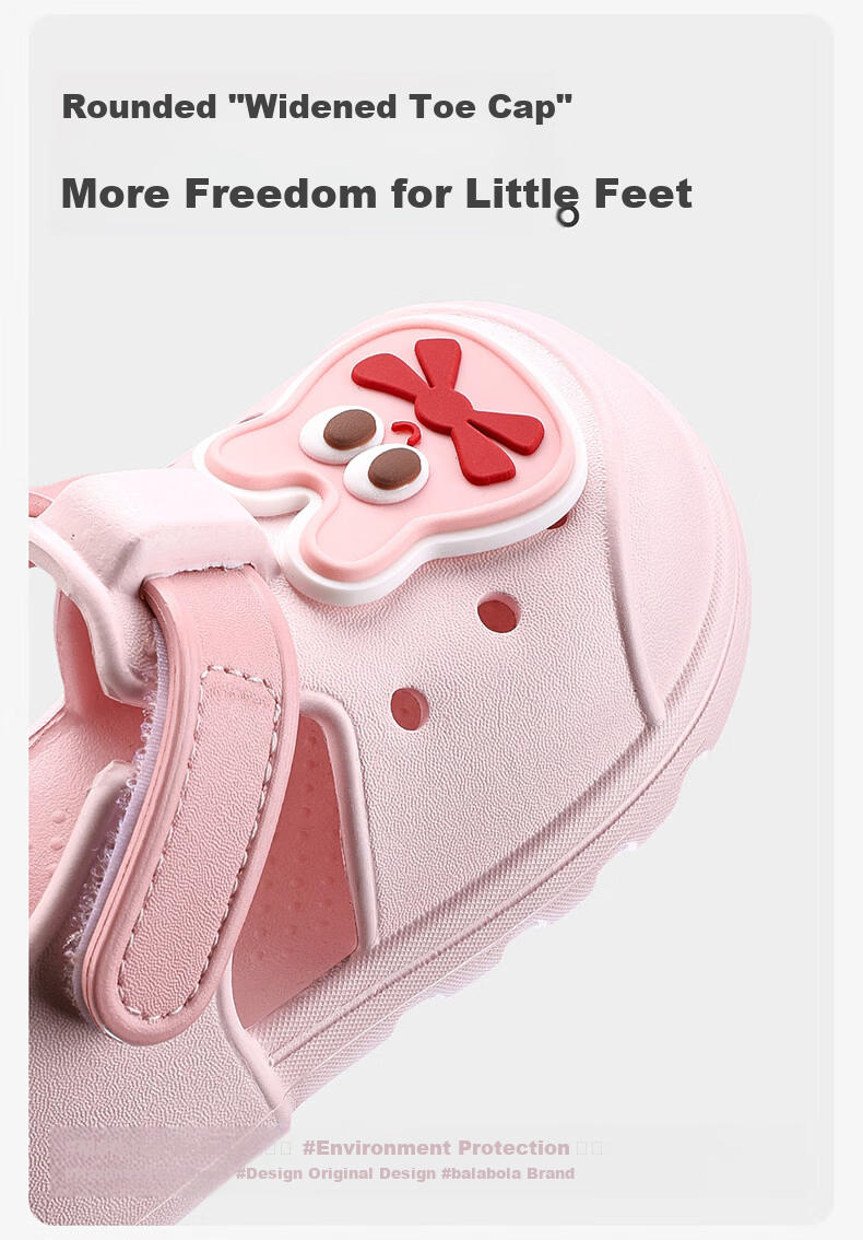 Balabala Kids Summer Sandals Boys Girls Hole Shoes Toddler Sports Outdoor Beach Sandals Baby Kindergarten Hole Shoes 3