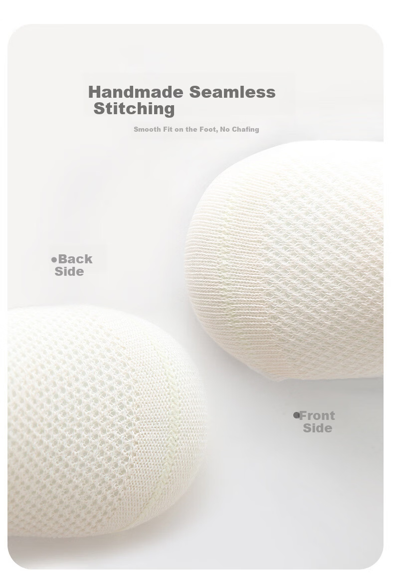 Five Cotton 3-Pair Baby Socks Spring Summer Breathable Mesh Children's No-Show Socks Candy Color Seamless Newborn Socks 5