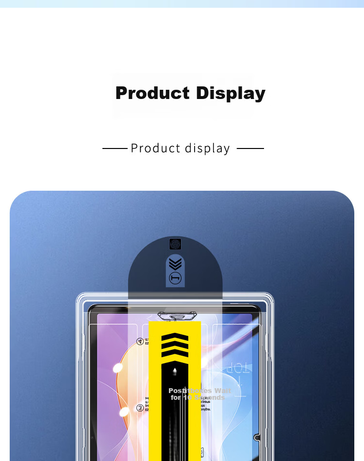 ESCASE Dust Removal Instant Sticker for Redmi Pad 2 Tempered Glass Screen Protector Xiaomi Redmi Pad 2 11-inch Tablet Full-Screen Dust-Free Alignment Film Tool 11