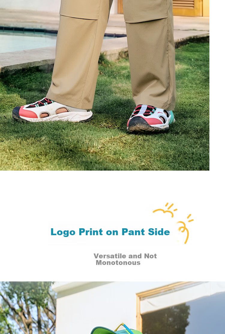 Anta Kids Pants Boys Girls 2026 Summer Outdoor Breathable Loose Cargo Sports Trousers A72626514 8