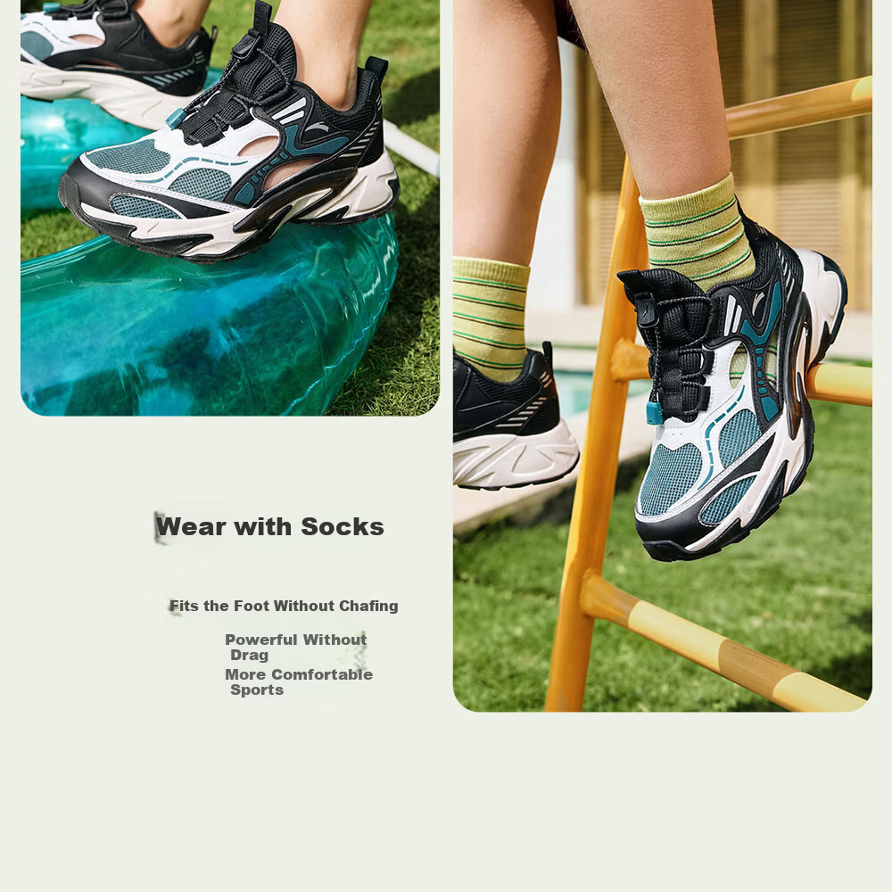 Anta Kids Boys Sandals 2026 Summer Outdoor Breathable Non-slip Water Shoes Frame Shoes A12626976 43
