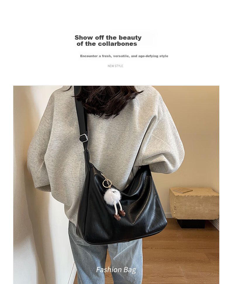 40,000 Kilometers Single Shoulder Bag Student Commuter Crossbody Tote Bag Simple Large Capacity Fashion Casual Bag for Women 5