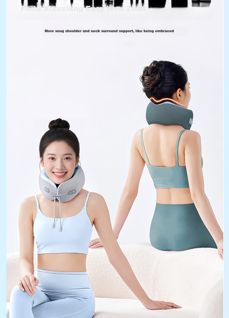 Yilafu U-Shaped Neck Pillow Cervical Support Memory Foam Travel Headrest for Airplane Car Nap Sleep Aid 6