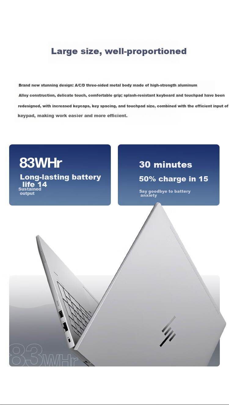 HP Zhan 99 High-Performance Laptop AI Ryzen Edition 16-inch R7-8845HS 32GB 1TB 2.5K Display 8